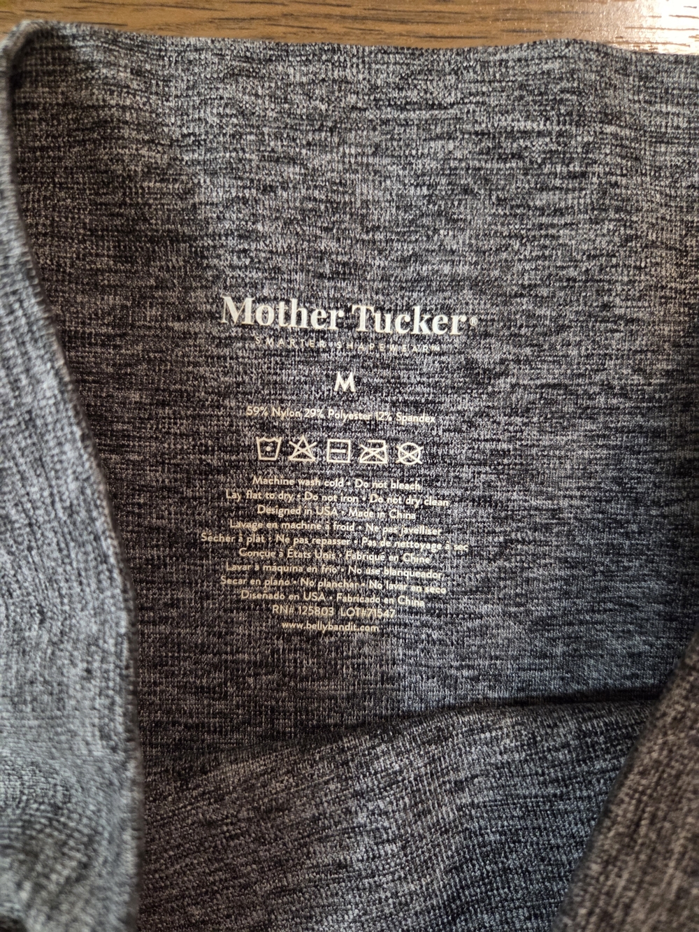 Postpartum Mother Tucker Heather Gray Pullover Top - M